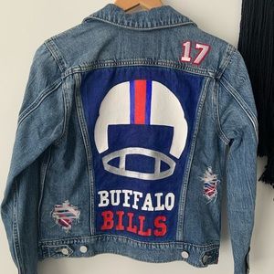 Custom handmade Buffalo Bills denim jacket